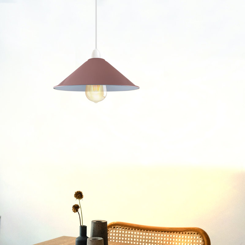 Nikias 10cm H Metal Cone Shape Lamp Shade ( Uno ), Pink