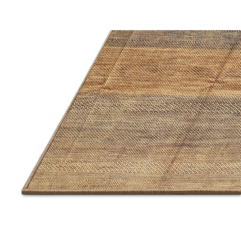Tapis contemporain vert / brun, Rectangle 7 pi x 10 pi