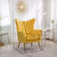 Fauteuil d'appoint en velours capitonné