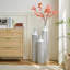 Set Of 3 Metal Tall Floor Vases