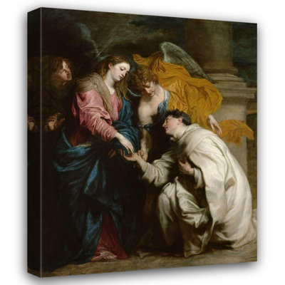 Astoria Grand van Dyck, Anton Gallery Wrapped Canvas Art Titled The Vision of the Blessed Hermann Joseph