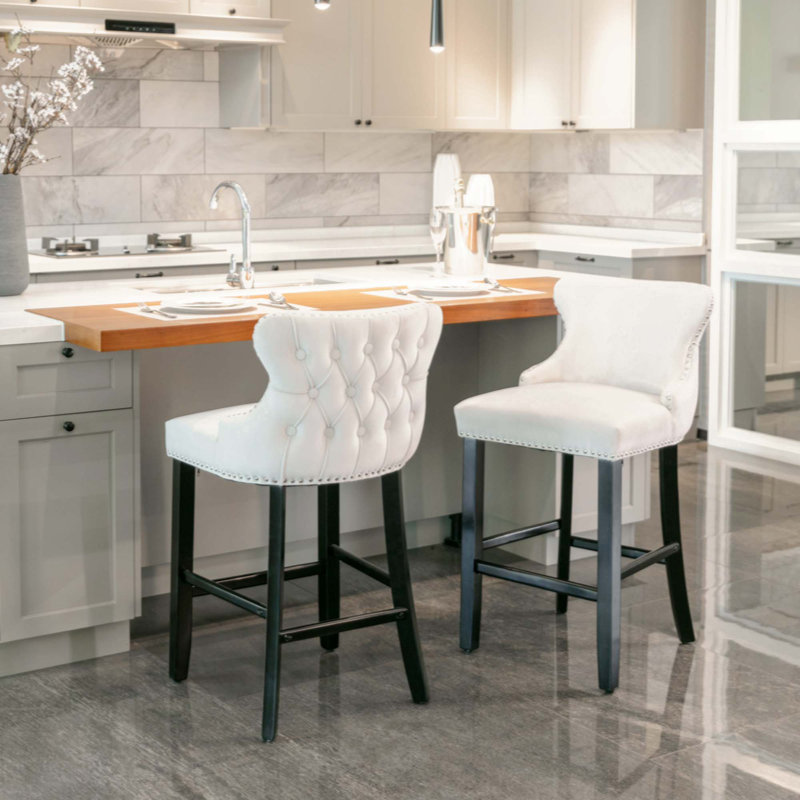 Tabouret de bar 26,7 po Aden, Beige, 2