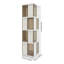 Bibliothèque à 4 niveaux avec portes H 55,9 "x l 14,56" x P 14,56 "-1458386594