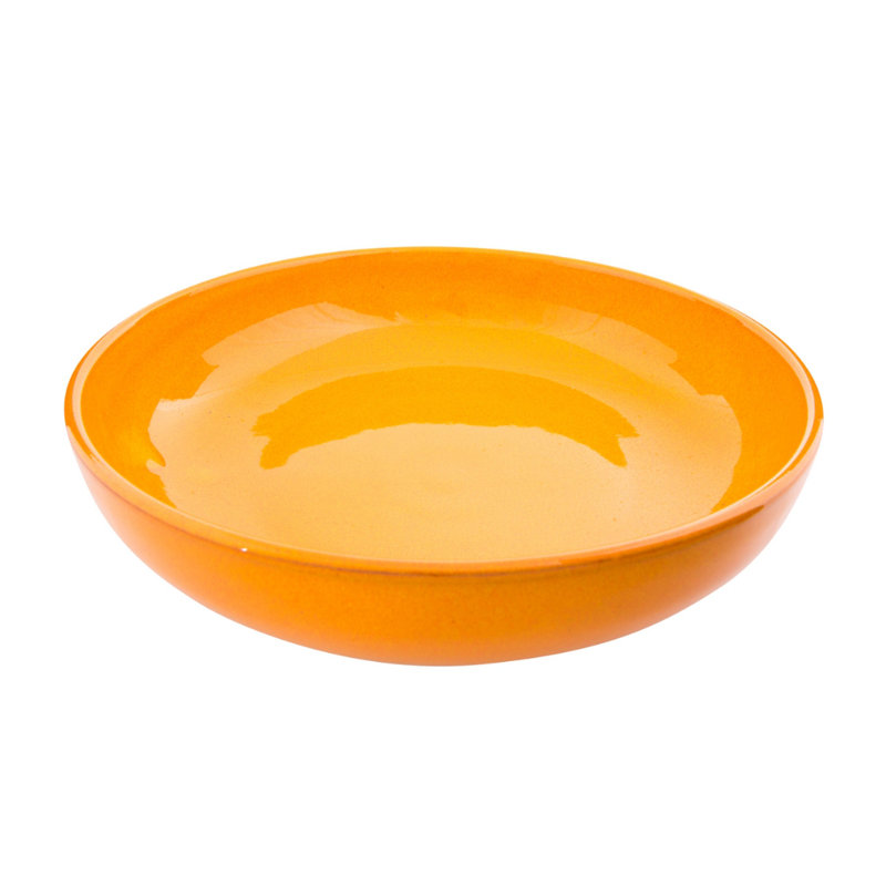 World Menagerie Michalak Ceramic Salad Bowl, Orange