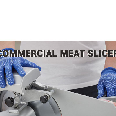 Trancheuse électrique professionnelle 800 W | Coupe-viande et fromage ajustables pour une préparation de type charcuterie