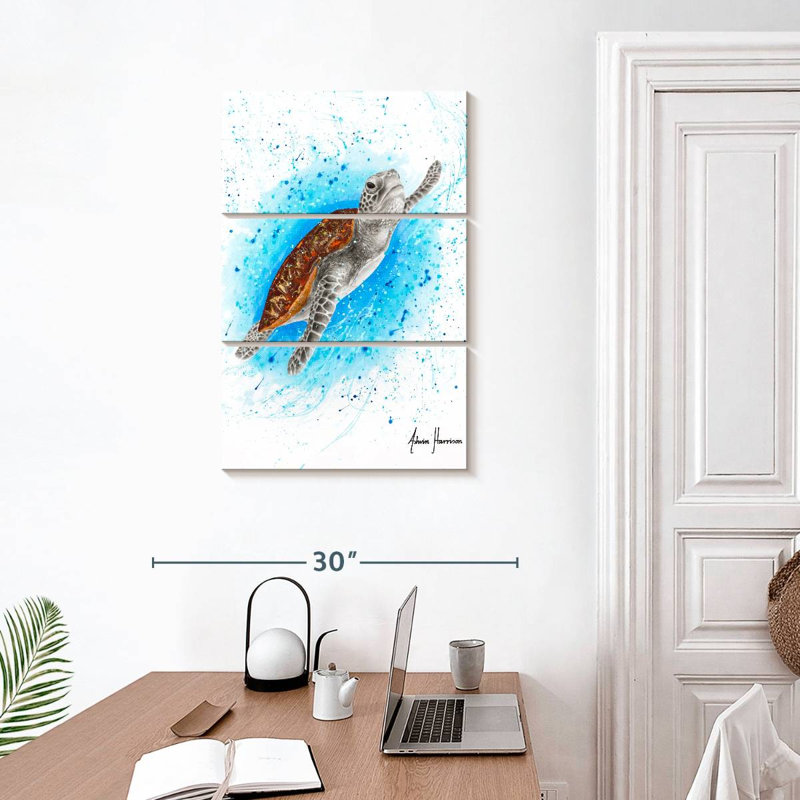 Tortue de mer Brampt, H 32 po x l 20 po