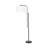 65" Moniek Metal Floor Lamp, Black/White