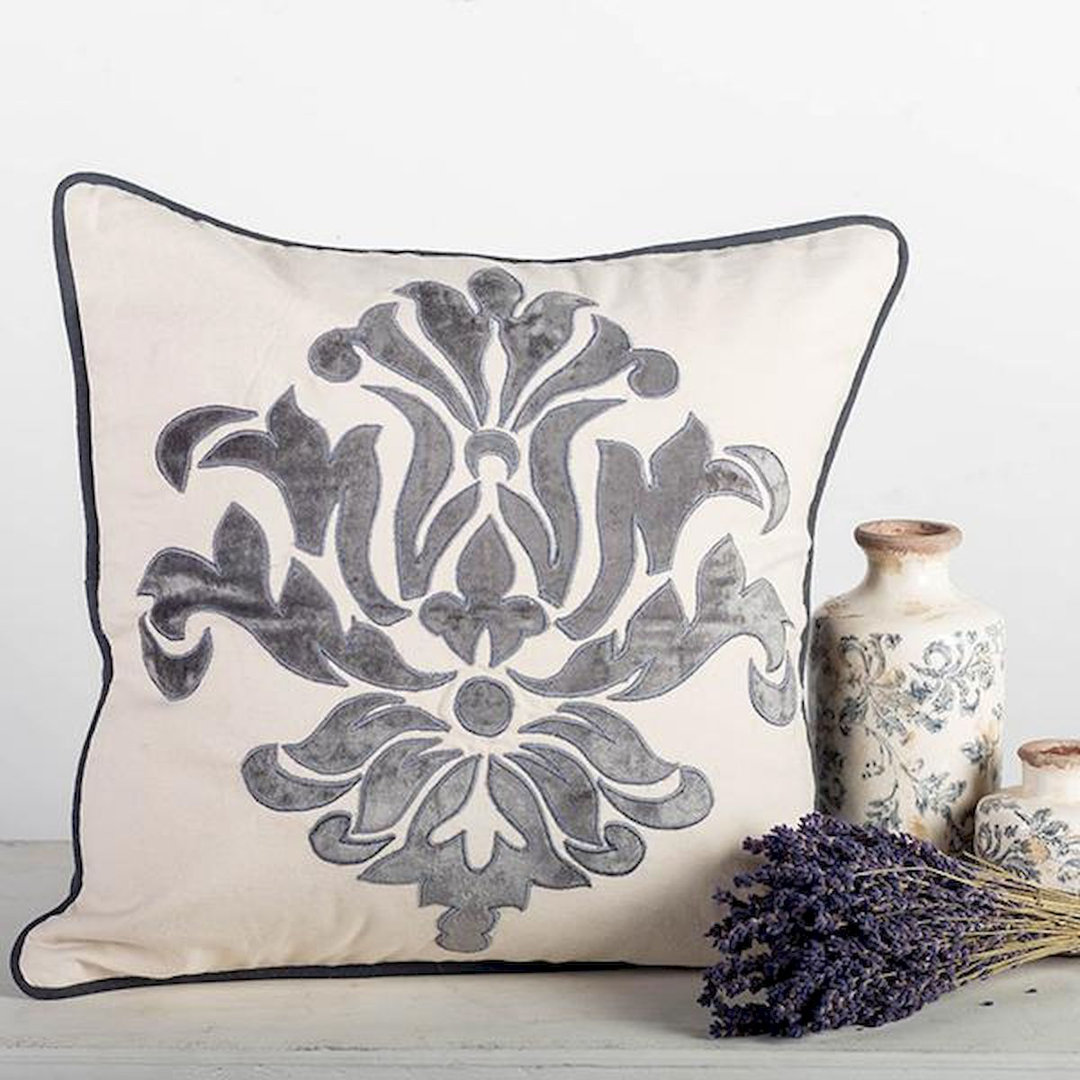 Damask Cotton Blend Reversible Pillow Cover MDR Trading Inc.