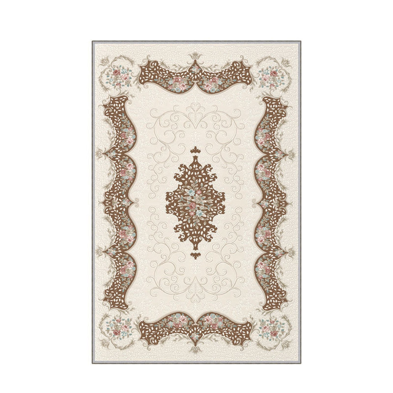 Stylish Woven Carpet, 5.2 x 7.5 Feet | 100% Polyester, 0.3 in Pile Height, Antibacterial, Non-Slip PVC Dot Underside | Machine Washable, 3D Digital Print | Perfect for Living Room, Bedroom & Home Décor