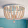 Calabasas Solid Wood Flush Mount