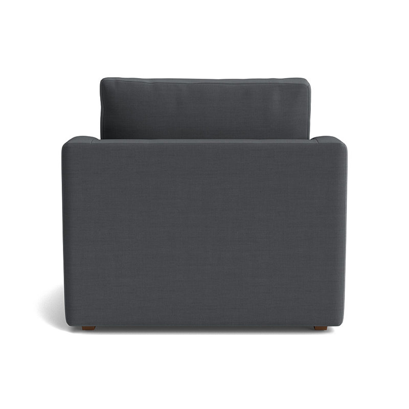 Haywood Upholstered Armchair, Performance Linen - Charcoal