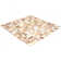12" X 12" Square Textured Natural Shell Mosaic Tile