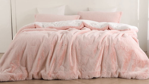 Pink King Oversized Comforter New Coma Inducer Ultra Fluffy Pallas Kitty  Ultra Plush King Extra Large Bedspread