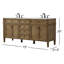 Ensemble de meuble-lavabo double 72 "Rivers-73360008