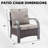 Wyland Industrial Style Outdoor Wicker Patio Chairs Set Of 2-839303327