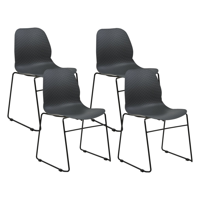 Cardine 80cm H Stacking Side Chair, Black
