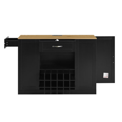 47.2'' Kitchen Island  Wine Bar Cabinet