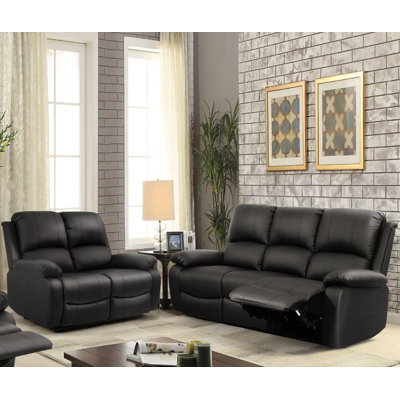 2 Piece Faux Leather Reclining Living Room Set