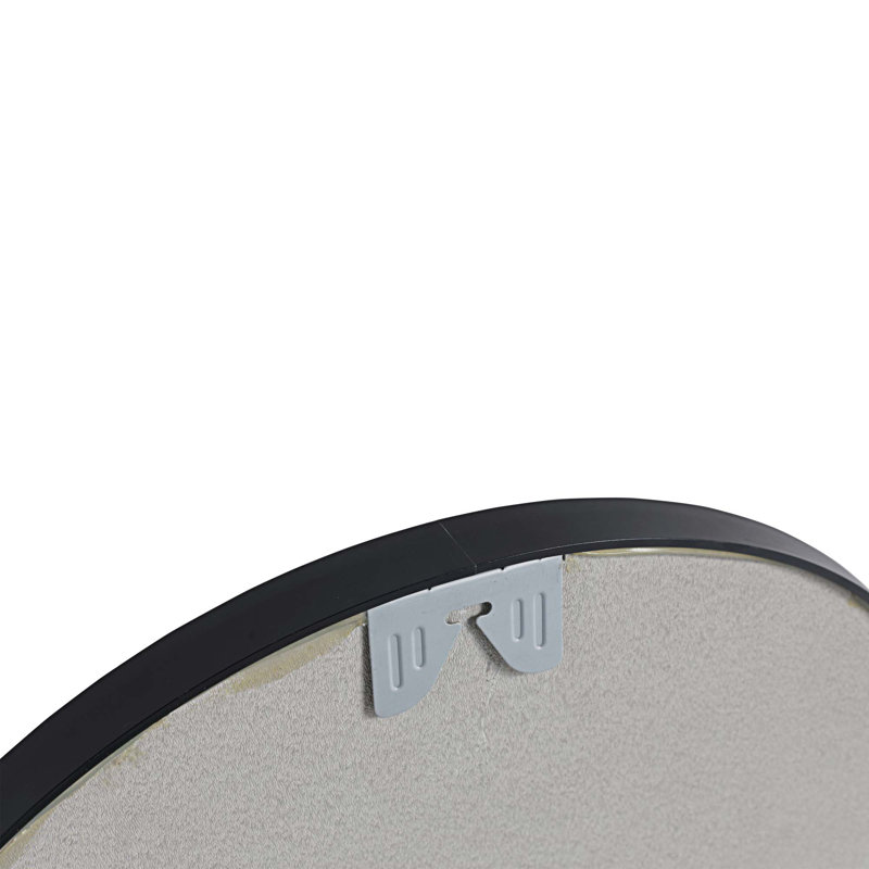 Miroir mural rond en métal, 24 po x 24 po