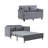 51.18'' Upholstered Reclining Sleeper Sofa-1997107047