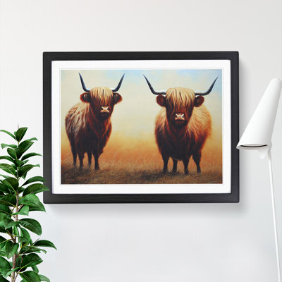 Two Highland Cows Vol.1 - Framed Print