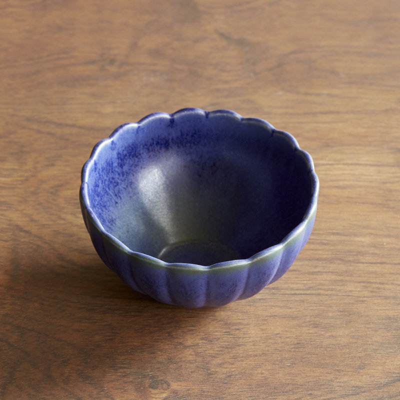 Dhalia Stoneware Cereal Bowl, Blue