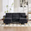 Canapé 79 po ModernSectional, canapé en chenille en U avec repose-pieds avec rangement, canapé rembourré avec poches latérales pour salon, appartement-1603315100
