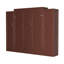 Full Size Bed With 2 Wardrobes, Multifunctional Foldable Bedframe, Walnut, Great For Guest Accommodation Built - In Wardrobes And Shelves, Platform Bedframe Room, Walnut Finish, Wood Construction-2139793956-2139793959