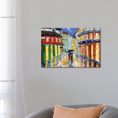 French Quarter 1 Piece Wrapped Canvas Painting