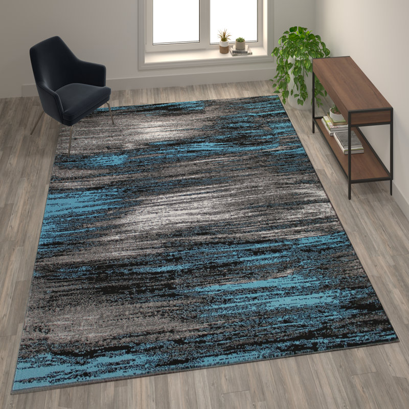 Abstract Indoor Rug, Rectangle 8' x 10'