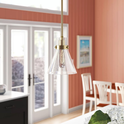 Luminaire suspendu conique 1 lumière Encinas