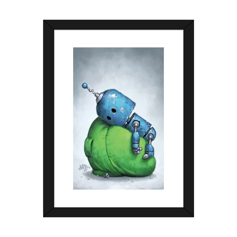 Pile faible par Matt Dixon-impression, Blanc, H 32 po x l 24 po x P 1 po, Papier noir