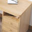 Bureau double caisson en bois massif avec 3 tiroirs Burlywood-2035248640