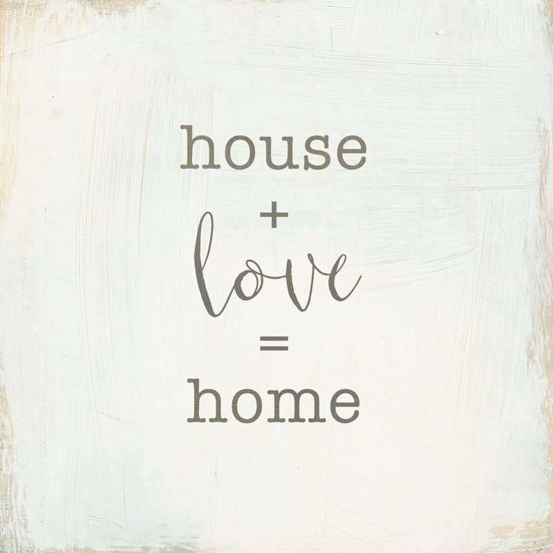«Home Sweet Home IV» par Wild Apple Portfolio - impression, Non, H 30 po x l 30 po, Toile avec cadre érable