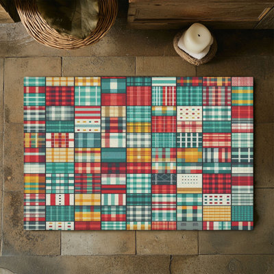 Tapis tressé rétro