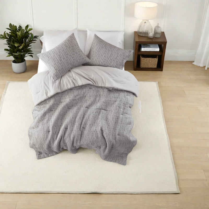 Ensembles de literie élégants, coton-polyester, conception moderne pour les chambres à coucher