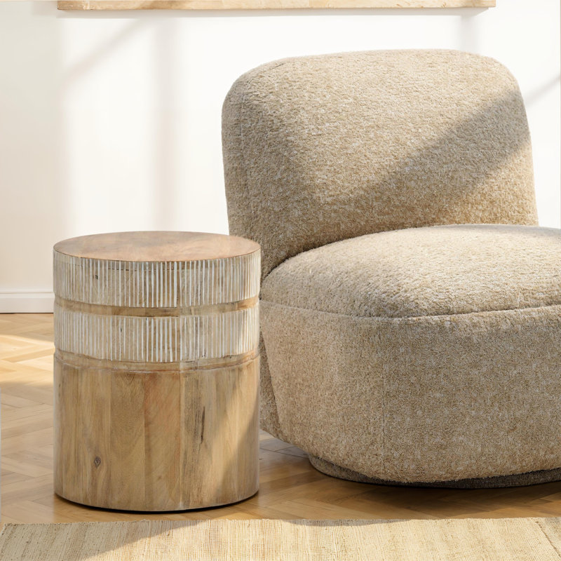 Table de bout Malvina Mango, naturel