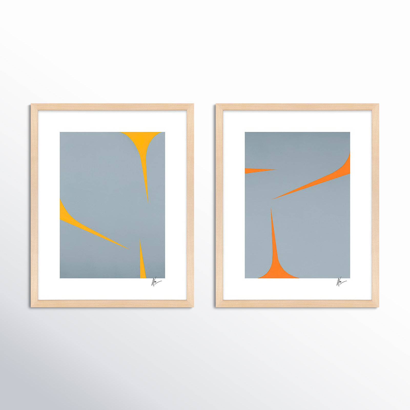 Clouds. Set Of 2 by Lee Lessem, Beige, 24" W x 30" H