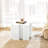 White 3 Modular Side Tables With Interlocking Design, 200lb Capacity For Indoor And Outdoor Display Areas Functionality