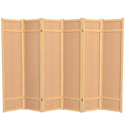 Clarke 6 ft. Tall Jute Room Divider