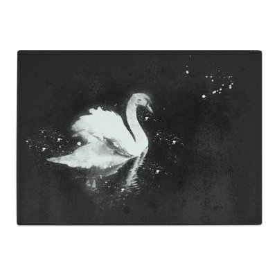 Tempered Glass Swan Chopping Board