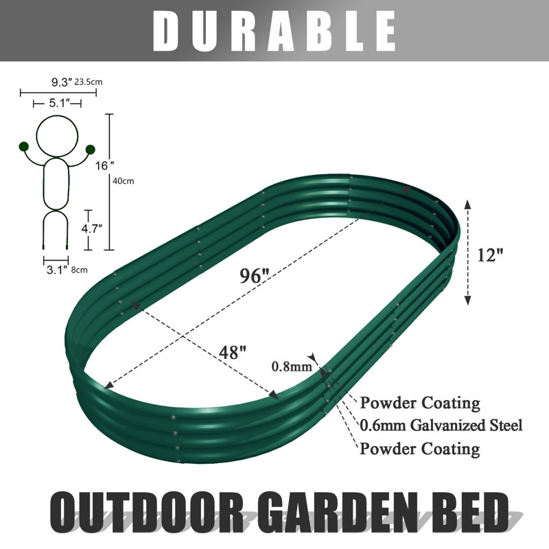 Lit de jardin surélevé d'extérieur Saffell