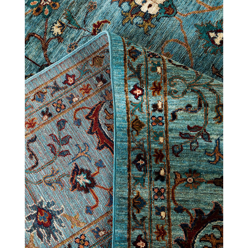 One-of-a-Kind Rectangle 8'9" X 12' Hand Knotted Area Rug