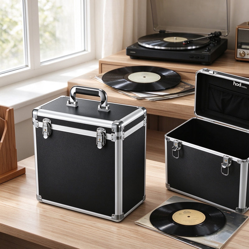 Caisse de rangement pour disque vinyle