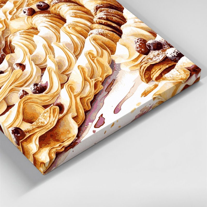 Art mural sur toile Desserts Mille feuille, H 11 po x l 14 po