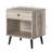 Vansant 1 - Drawer Nightstand with Drawer and Open Compartment, Solid Wood Legs-964602023