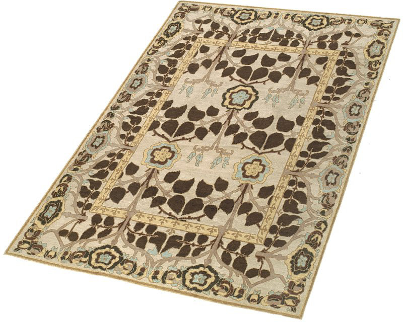 Inverness Wool Oriental Area Rug in Beige/Brown, Rectangle 12' x 16'