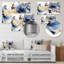 Décoration murale en métal bleu et lilas lilas-1616748851