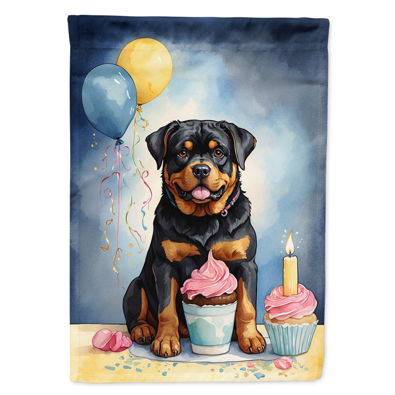 Drapeau «Happy Birthday House», Rottweiler