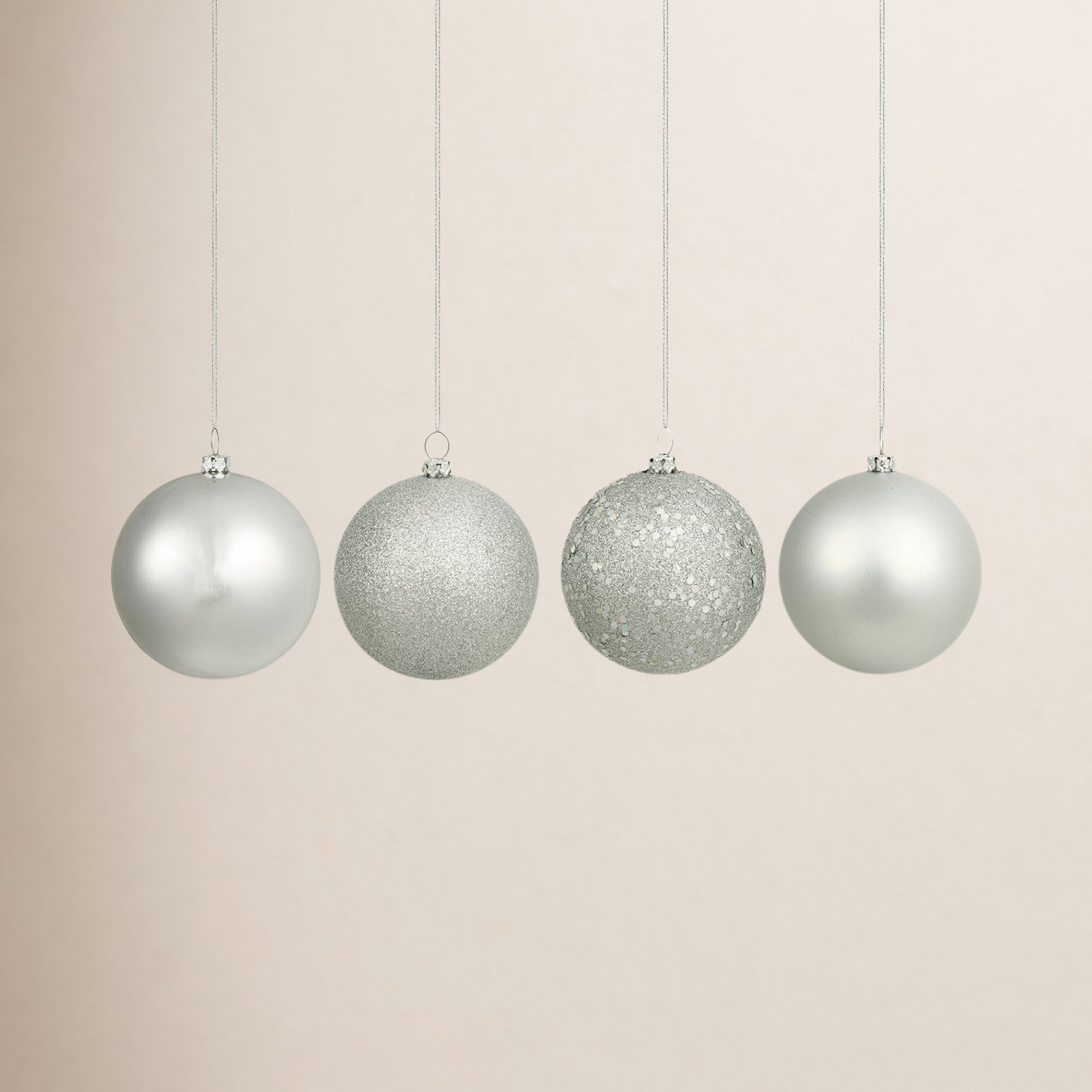 The Holiday Aisle® 6" Shatterproof Bauble, Green, 4.75"